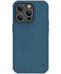 Nillkin Super Frosted Shield iPhone 14 Pro Max Hoesje MagSafe Blauw