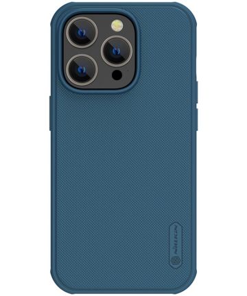 Nillkin Super Frosted Shield iPhone 14 Pro Max Hoesje MagSafe Blauw Hoesjes