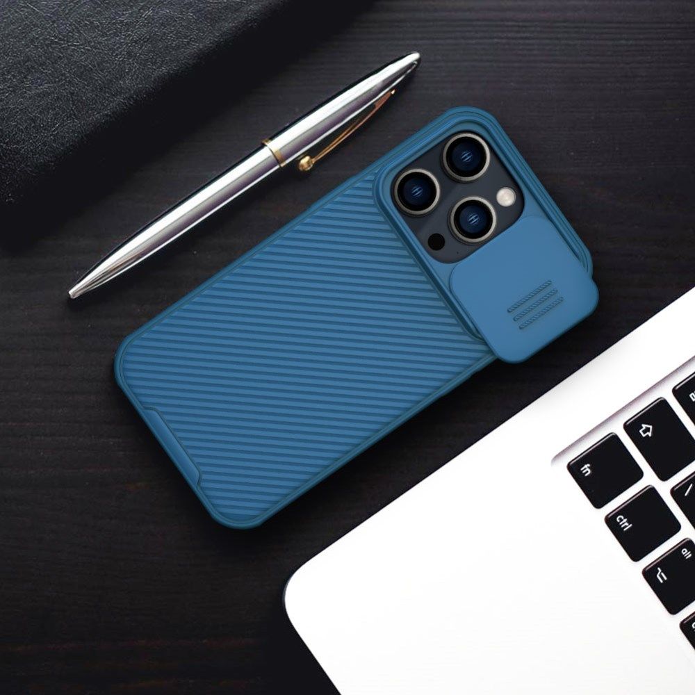 Nillkin CamShield MagSafe iPhone 14 Pro Max Hoesje Camera Slider Blauw afbeelding 3