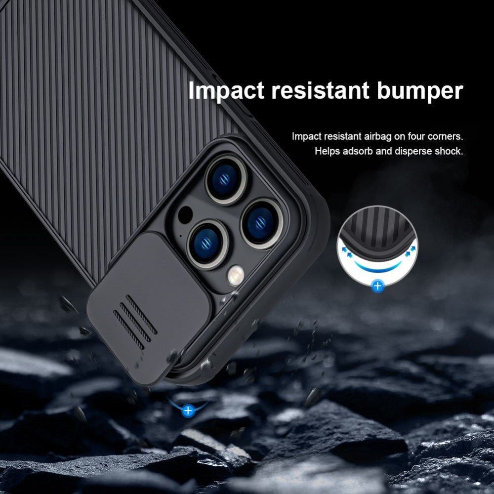 Nillkin CamShield MagSafe iPhone 14 Pro Max Hoesje Camera Slider Blauw afbeelding 6