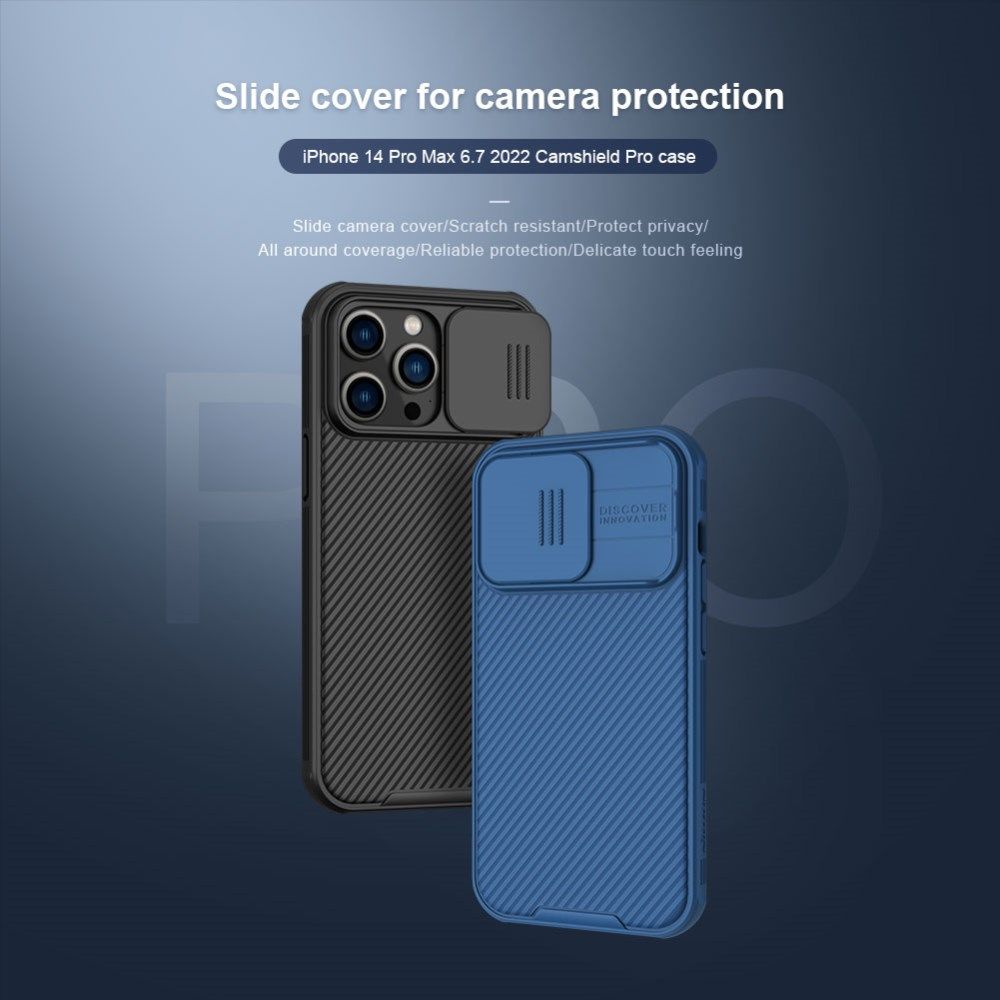 Nillkin CamShield MagSafe iPhone 14 Pro Max Hoesje Camera Slider Blauw afbeelding 8
