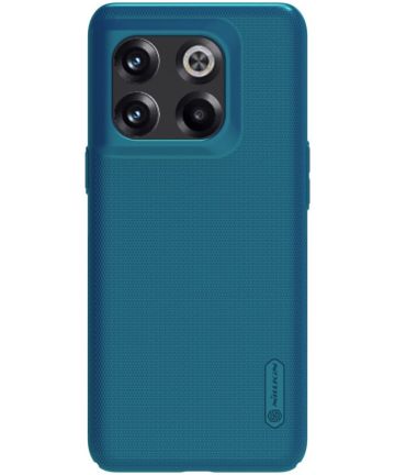 Nillkin Super Frosted Shield OnePlus 10T Hoesje Back Cover Blauw Hoesjes