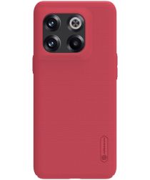 Nillkin Super Frosted Shield OnePlus 10T Hoesje Back Cover Rood