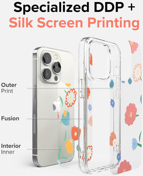 Ringke Fusion Apple iPhone 14 Pro Max Hoesje Back Cover Floral afbeelding 6