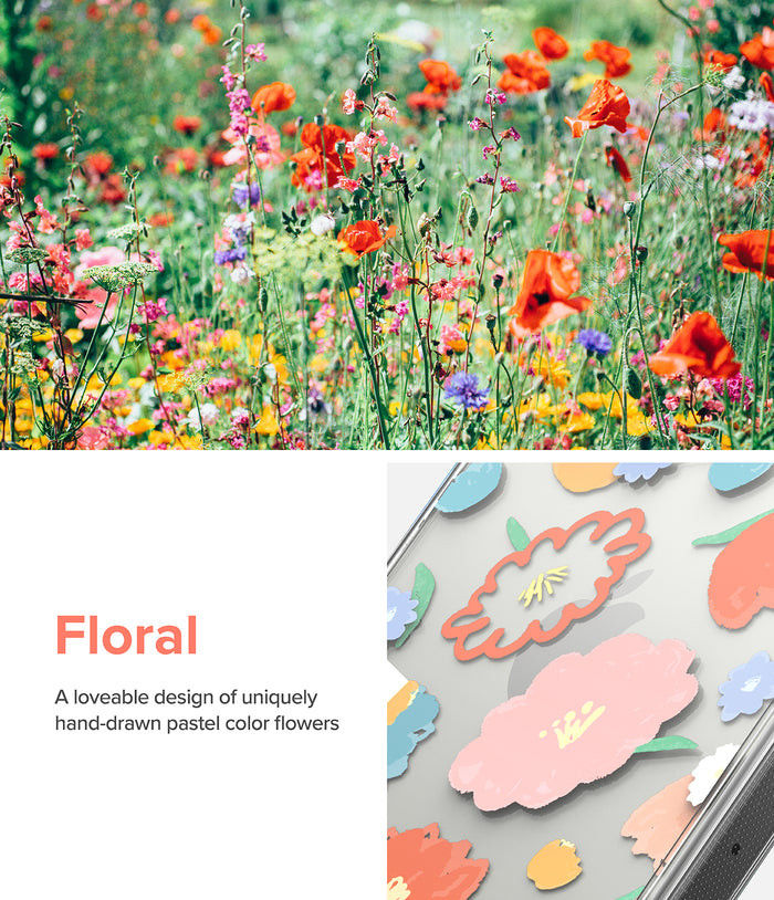 Ringke Fusion Apple iPhone 14 Pro Max Hoesje Back Cover Floral afbeelding 2
