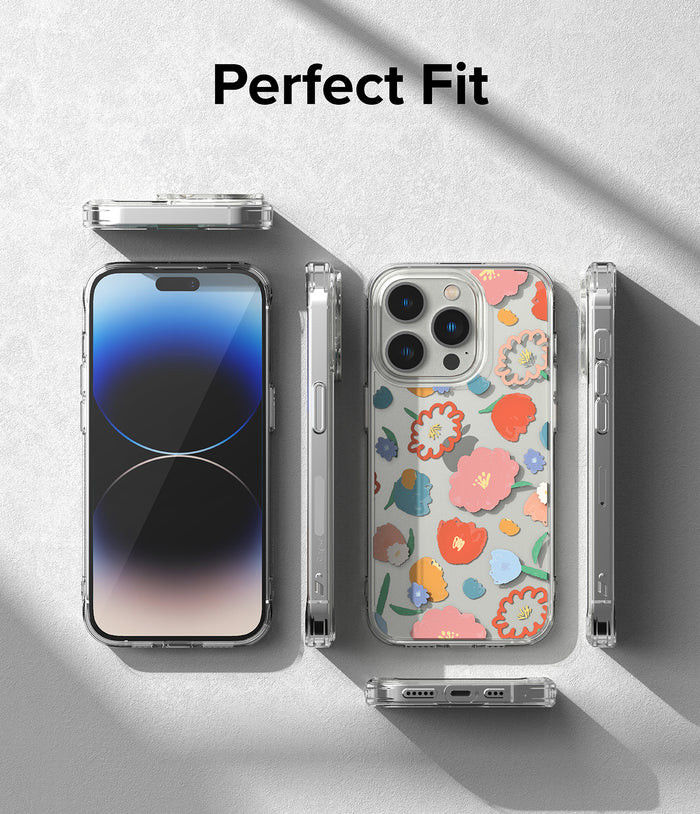 Ringke Fusion Apple iPhone 14 Pro Max Hoesje Back Cover Floral afbeelding 3