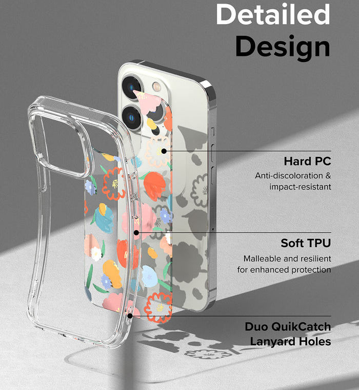 Ringke Fusion Apple iPhone 14 Pro Max Hoesje Back Cover Floral afbeelding 9
