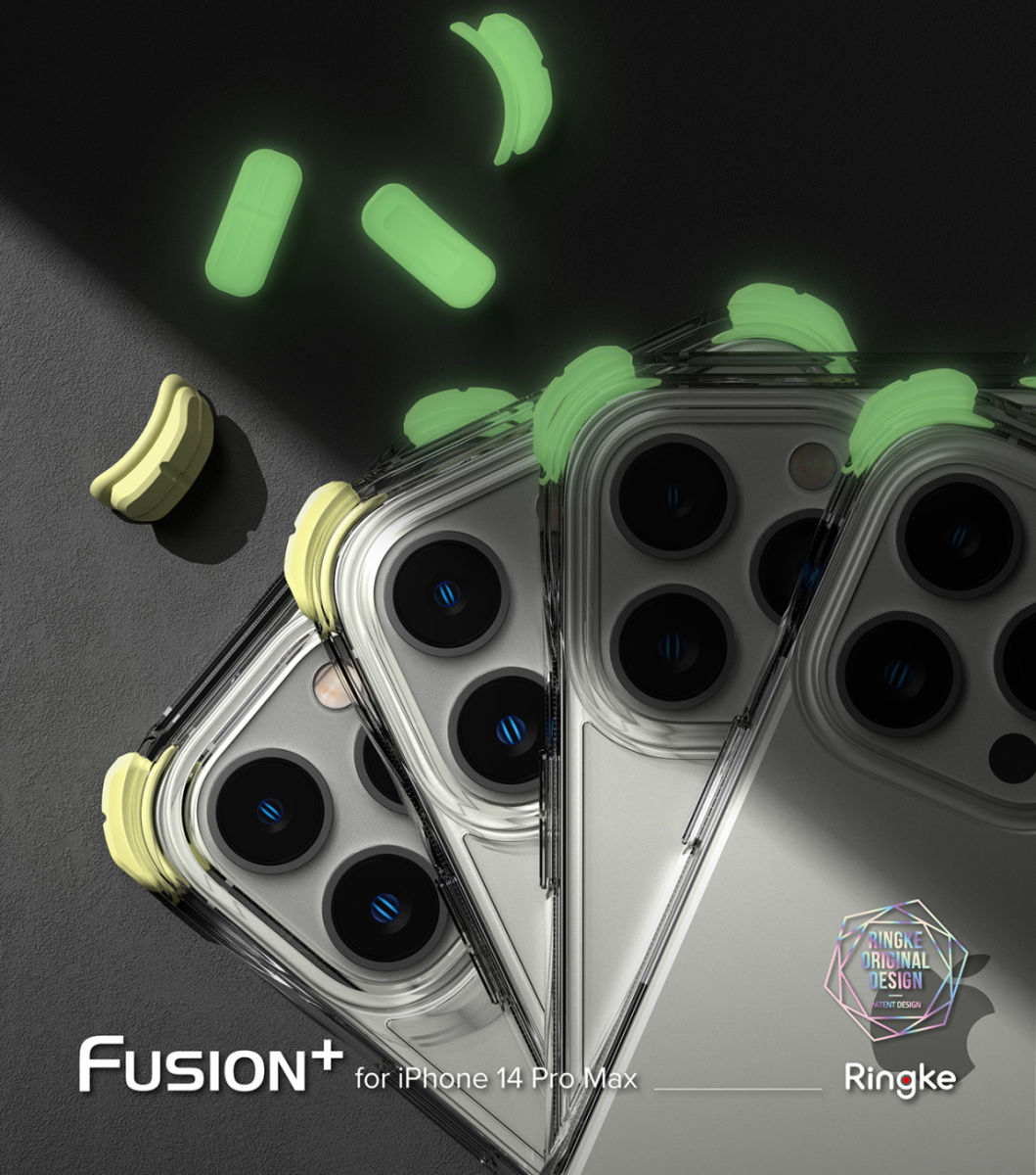 Ringke Fusion+ iPhone 14 Pro Max Hoesje Transparant + Bumper Lime afbeelding 17