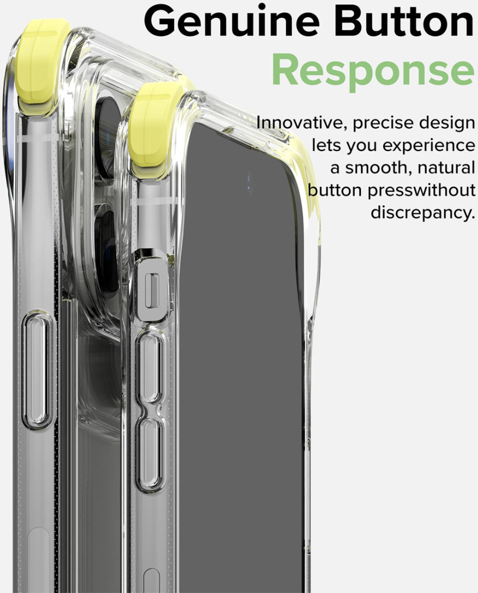 Ringke Fusion+ iPhone 14 Pro Max Hoesje Transparant + Bumper Lime afbeelding 9