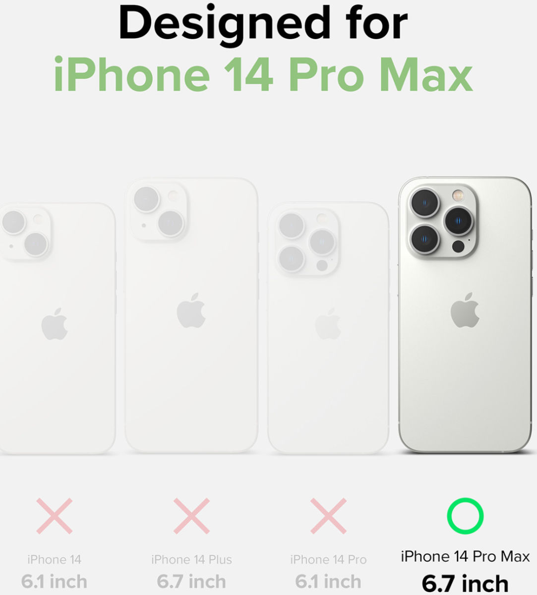 Ringke Fusion+ iPhone 14 Pro Max Hoesje Transparant + Bumper Lime afbeelding 15