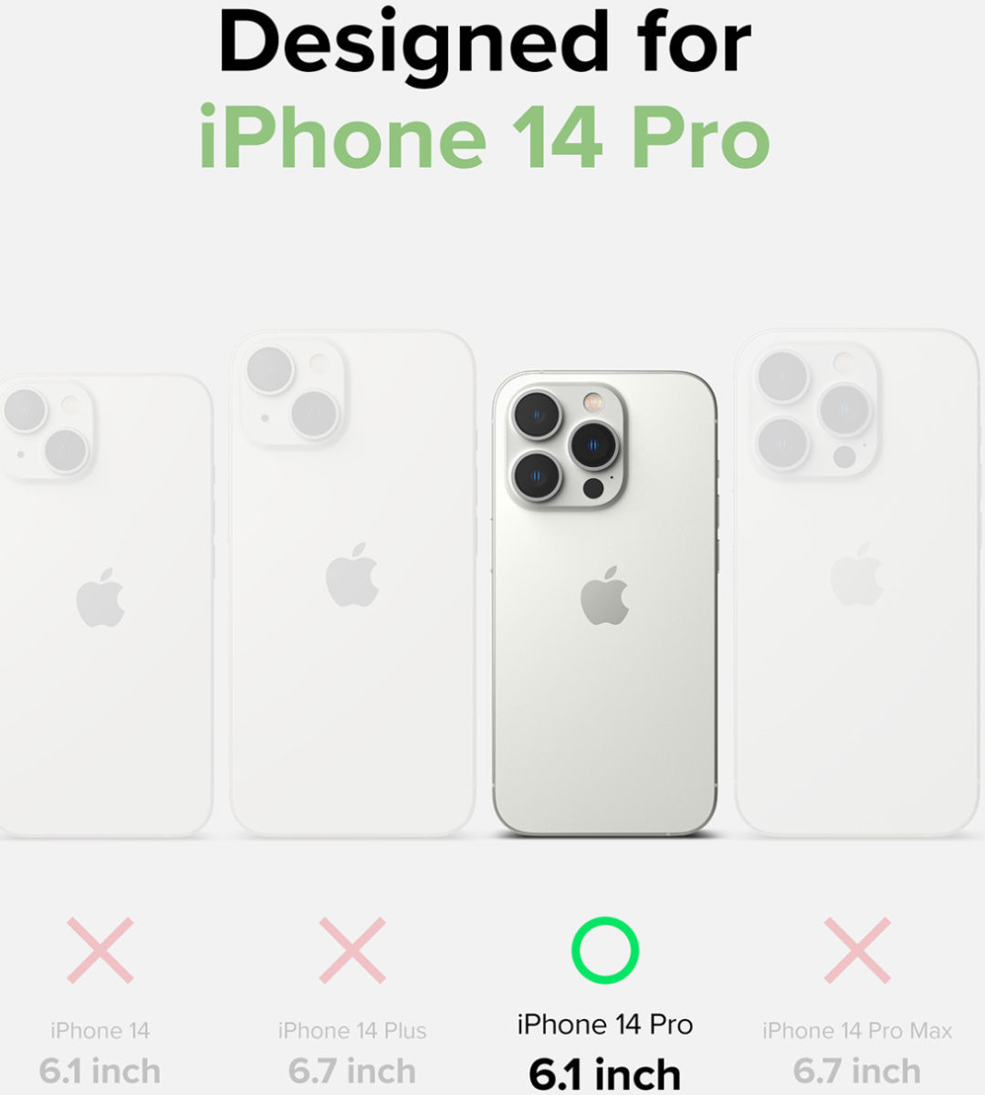 Ringke Fusion+ Apple iPhone 14 Pro Hoesje Transparant + Bumper Lime afbeelding 15