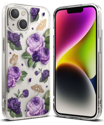 Ringke Fusion Apple iPhone 14 Plus Hoesje Back Cover Purple Rose Hoesjes