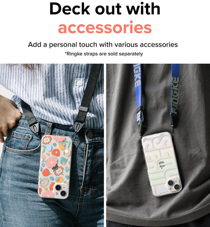Ringke Fusion Apple iPhone 14 Hoesje Back Cover Dry Flowers afbeelding 12