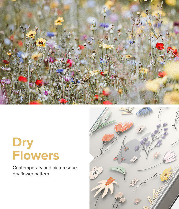 Ringke Fusion Apple iPhone 14 Hoesje Back Cover Dry Flowers afbeelding 2