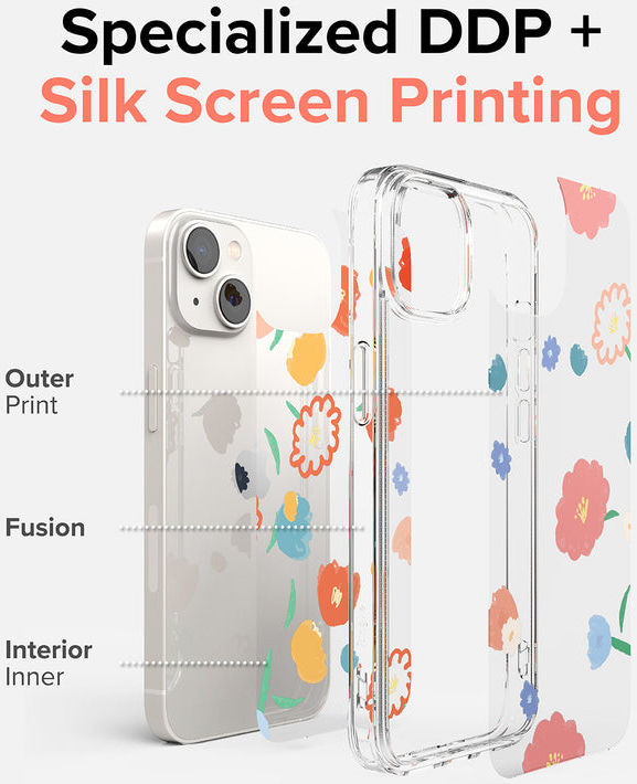 Ringke Fusion Apple iPhone 14 Hoesje Back Cover Dry Flowers afbeelding 6