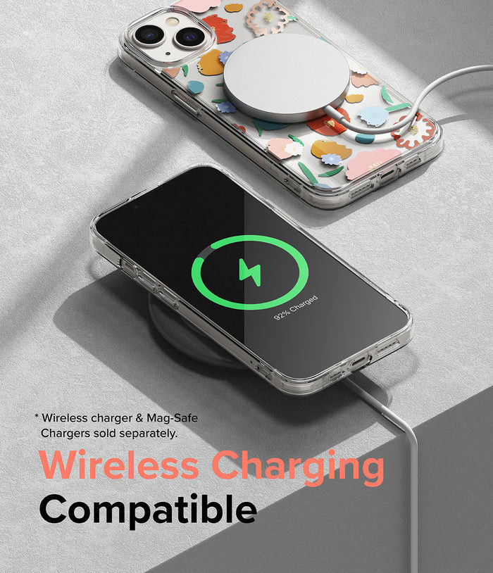 Ringke Fusion Apple iPhone 14 Hoesje Back Cover Dry Flowers afbeelding 8