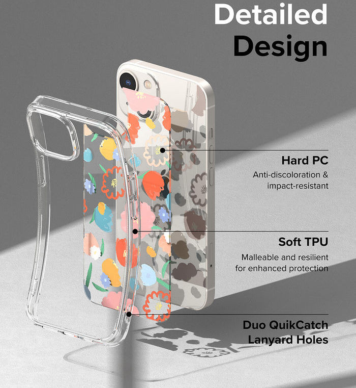 Ringke Fusion Apple iPhone 14 Hoesje Back Cover Dry Flowers afbeelding 9
