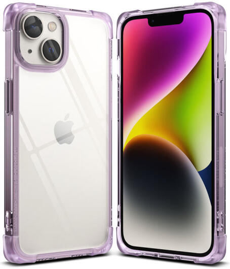Ringke Fusion Bumper Apple iPhone 14 Hoesje Transparant Paars afbeelding 1