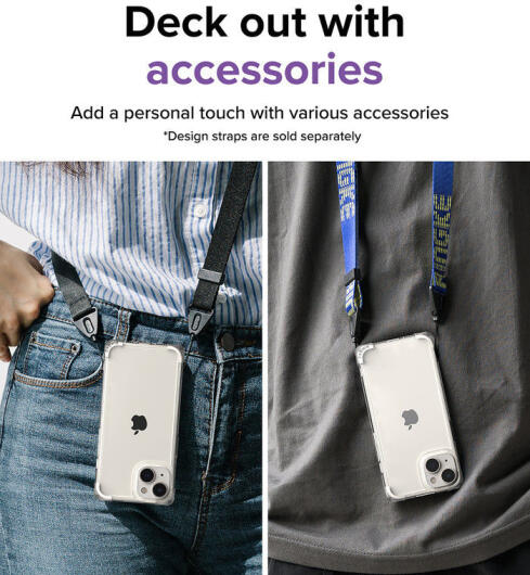 Ringke Fusion Bumper Apple iPhone 14 Hoesje Transparant Zwart afbeelding 9