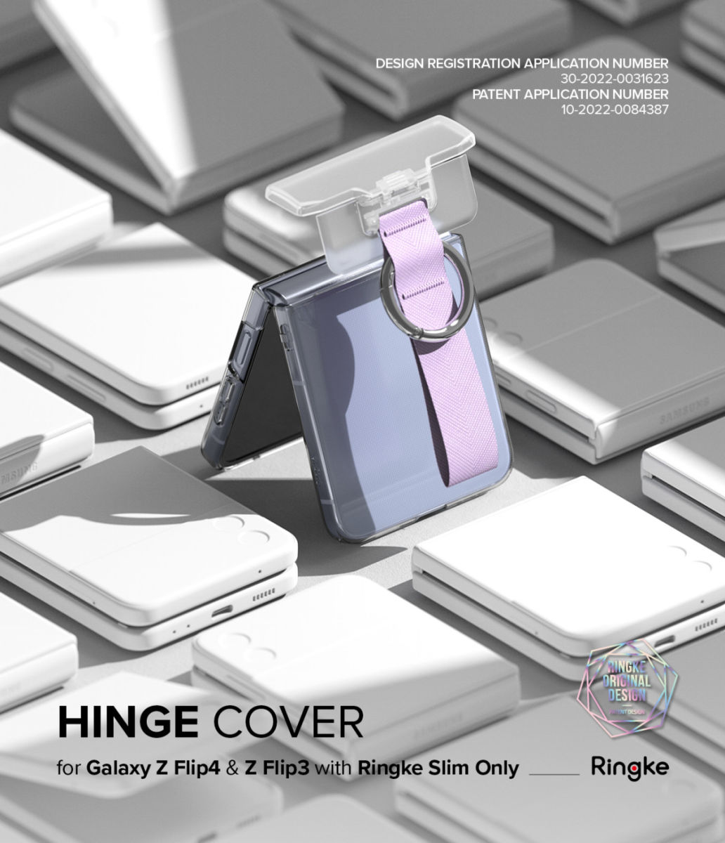 Ringke Samsung Galaxy Z Flip 5 / 4 / 3 Hinge Cover Transparant Roze afbeelding 10