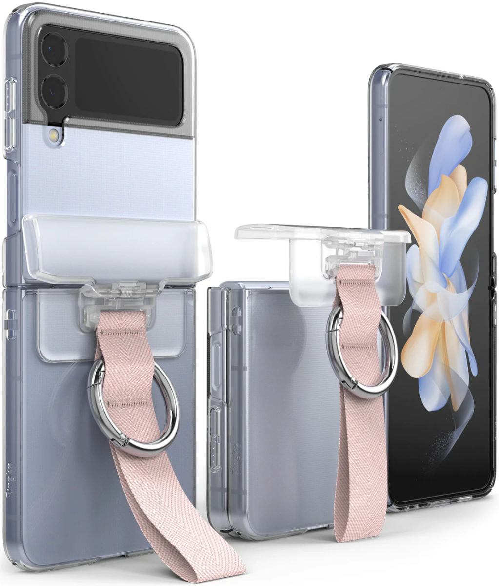 Ringke Samsung Galaxy Z Flip 5 / 4 / 3 Hinge Cover Transparant Roze afbeelding 2