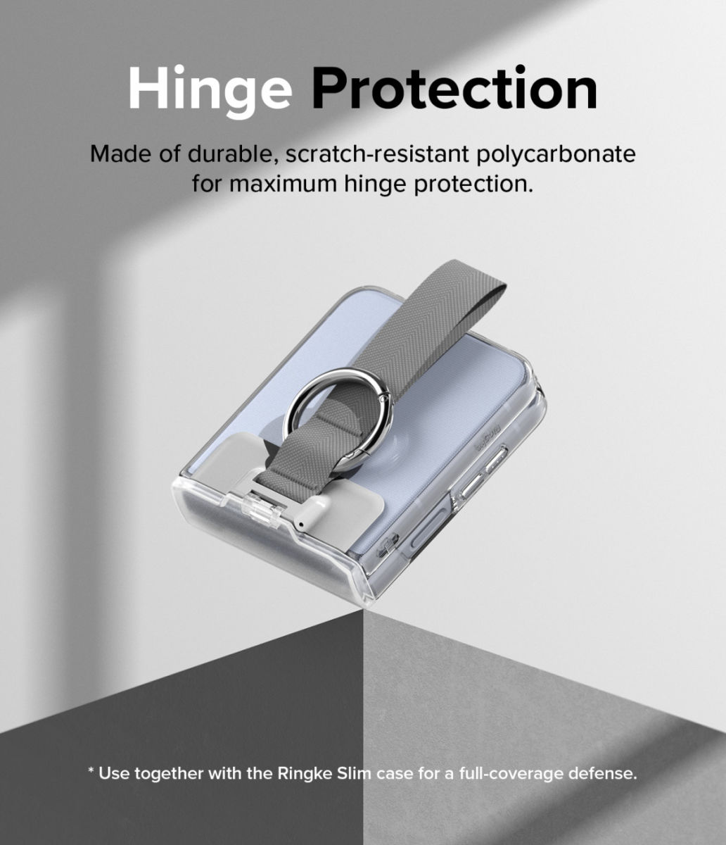 Ringke Samsung Galaxy Z Flip 5 / 4 / 3 Hinge Cover Transparant Roze afbeelding 3