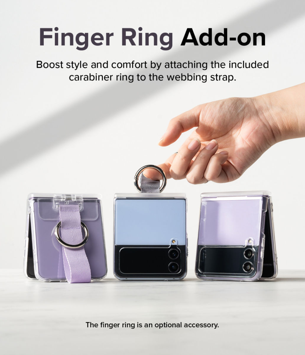 Ringke Samsung Galaxy Z Flip 5 / 4 / 3 Hinge Cover Transparant Roze afbeelding 7