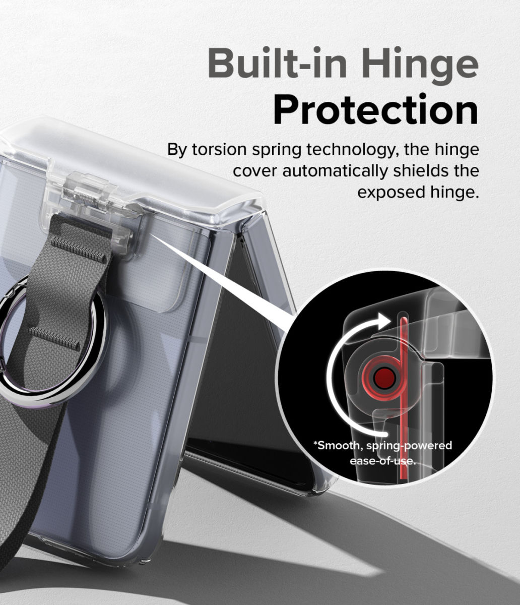 Ringke Samsung Galaxy Z Flip 5 / 4 / 3 Hinge Cover Transparant Paars afbeelding 4