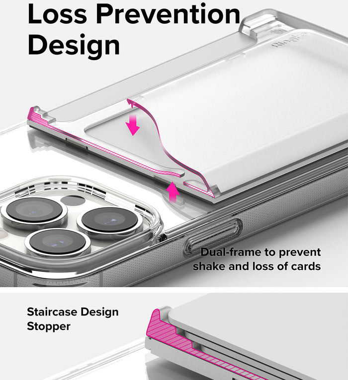 Ringke Magnetic Side Slot MagSafe Kaarthouder Drie Pasjes Zwart afbeelding 7