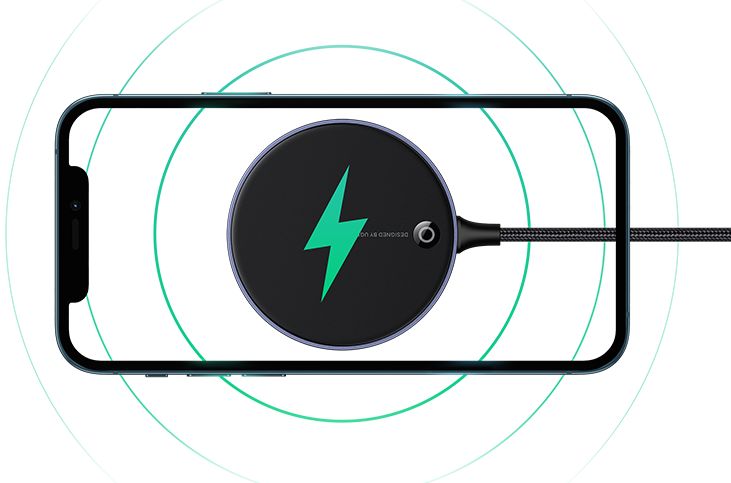 UGREEN 15W Magnetische Draadloze MagSafe Oplader Grijs afbeelding 6