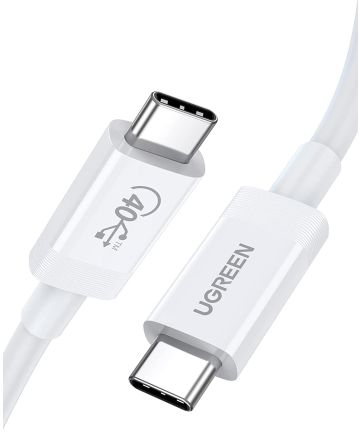 UGREEN 100W USB-C Kabel 8K@60Hz Videokabel Thunderbolt 3 80CM Wit Kabels