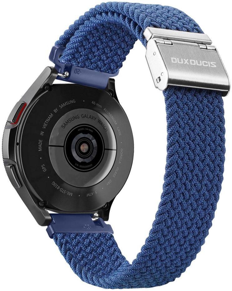 Dux Ducis Mixture II Strap Universeel Smartwatch Bandje 20MM Blauw afbeelding 2