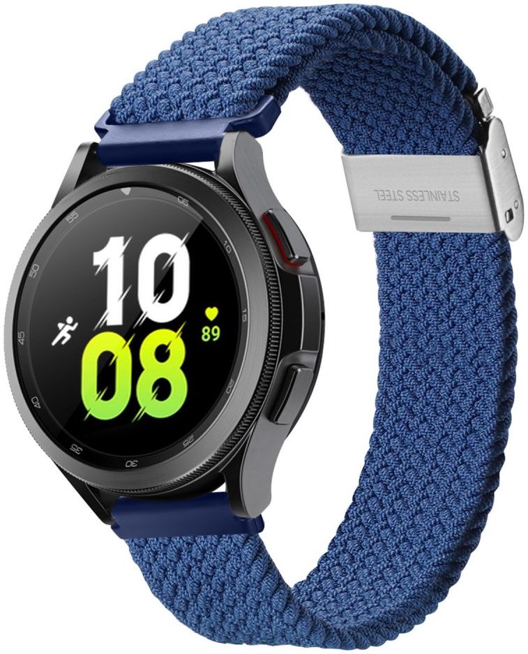 Dux Ducis Mixture II Strap Universeel Smartwatch Bandje 20MM Blauw afbeelding 1
