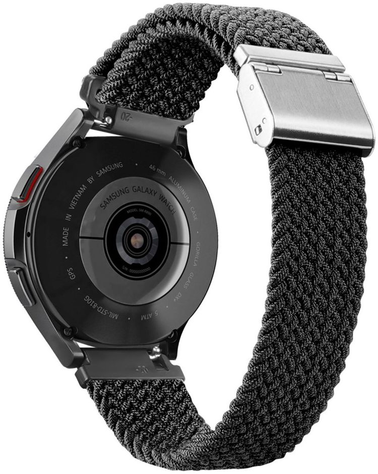 Dux Ducis Mixture II Strap Universeel Smartwatch Bandje 20MM Zwart afbeelding 2