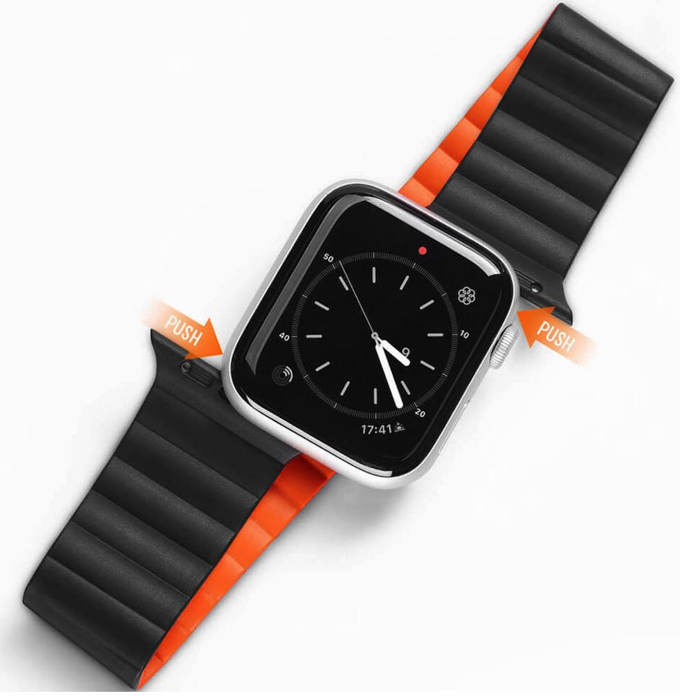 Dux Ducis Apple Watch 1-9/SE/Ultra 49/45/44/42MM Bandje Zwart afbeelding 1