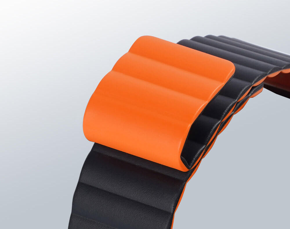 Dux Ducis Apple Watch 1-9/SE/Ultra 49/45/44/42MM Bandje Zwart afbeelding 2