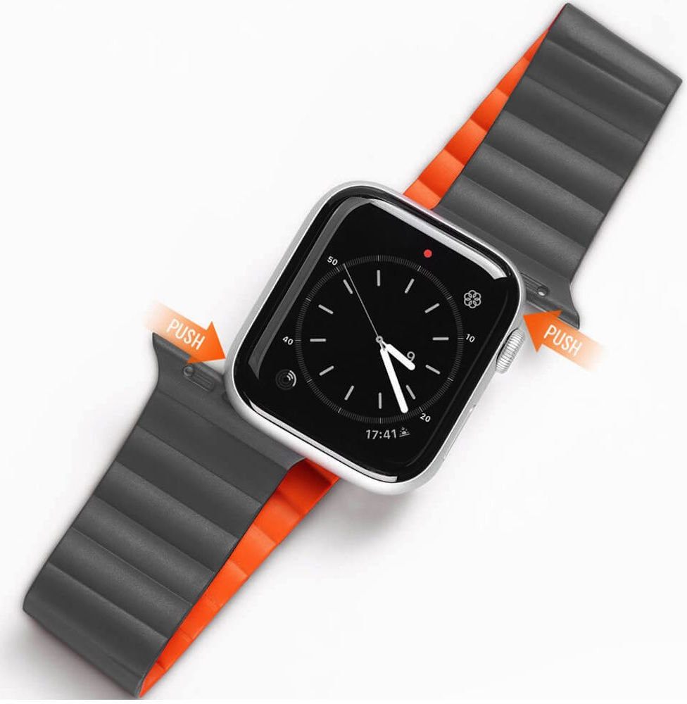 Dux Ducis Apple Watch Bandje - 1-9/SE/Ultra 49MM/45MM/44MM/42MM - Grijs afbeelding 1
