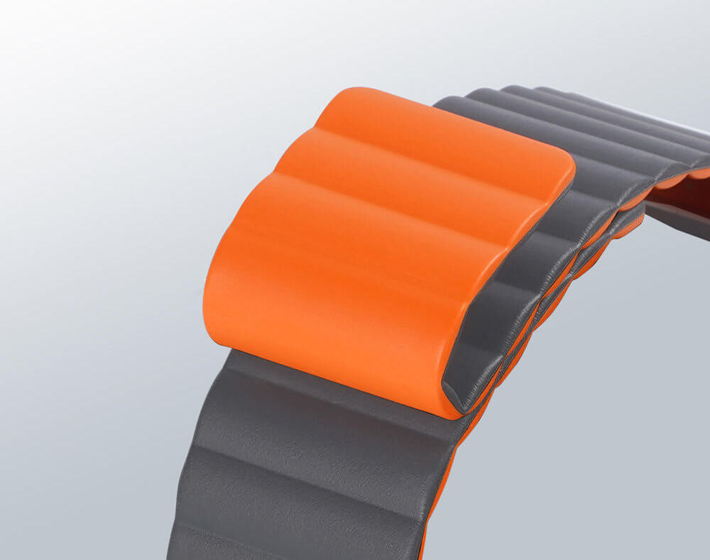 Dux Ducis Apple Watch Bandje - 1-9/SE/Ultra 49MM/45MM/44MM/42MM - Grijs afbeelding 2