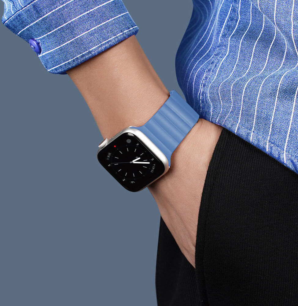 Dux Ducis Apple Watch Band - 1-10/SE/Ultra - 49MM/46MM/45MM/44MM/42MM - Blauw afbeelding 4
