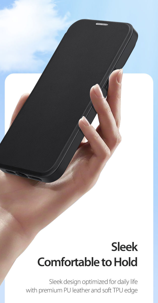 Dux Ducis Skin X Pro Apple iPhone 14 Hoesje MagSafe Book Case Zwart afbeelding 10