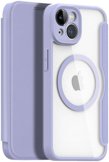 Dux Ducis Skin X Pro Apple iPhone 14 Hoesje MagSafe Book Case Paars afbeelding 2