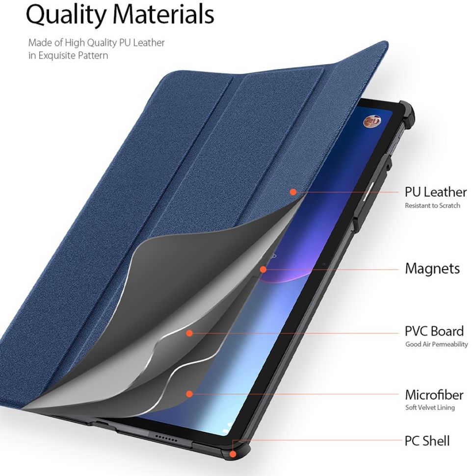 Dux Ducis Domo Lenovo Tab P11 Pro Gen 2 Hoes Book Case Blauw afbeelding 6