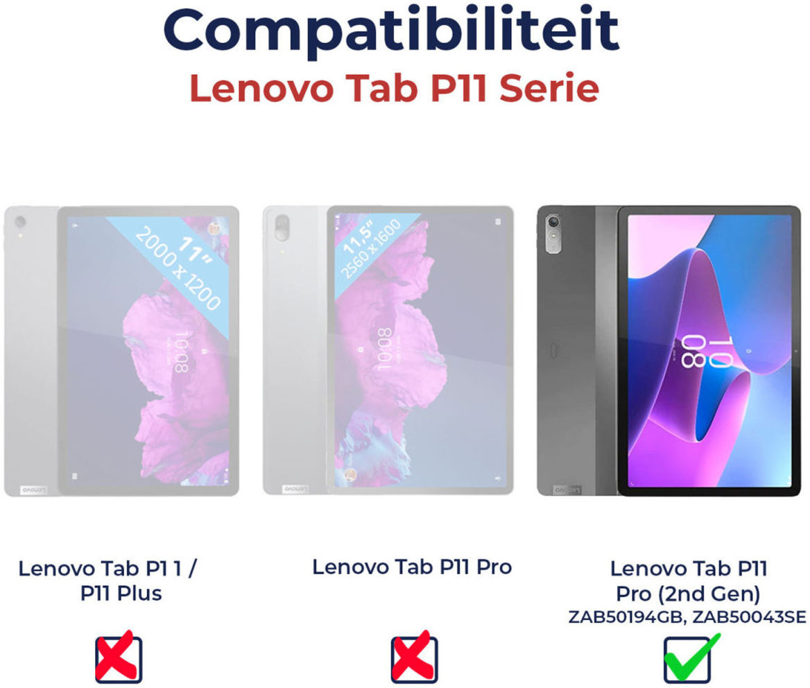 Dux Ducis Domo Lenovo Tab P11 Pro Gen 2 Hoes Book Case Roze afbeelding 7