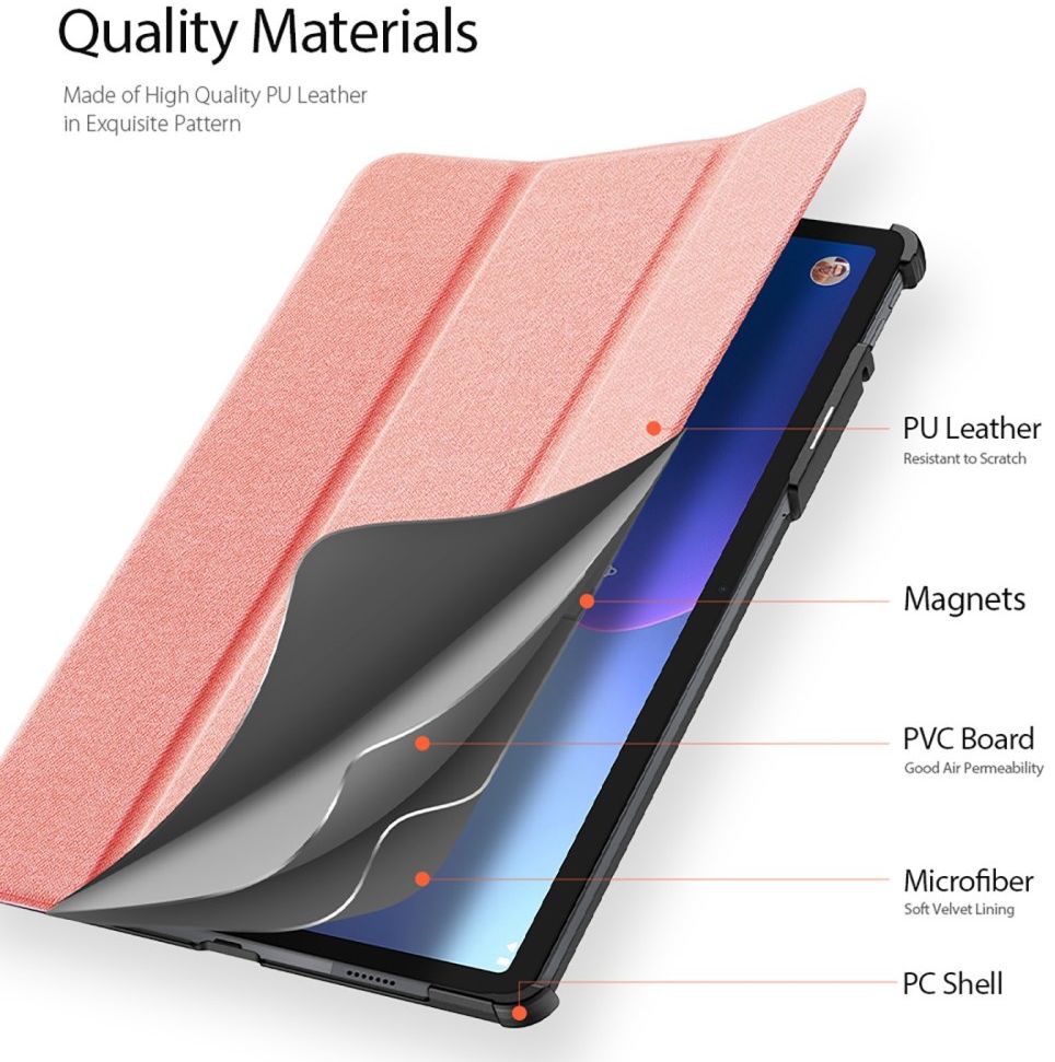 Dux Ducis Domo Lenovo Tab P11 Pro Gen 2 Hoes Book Case Roze afbeelding 6