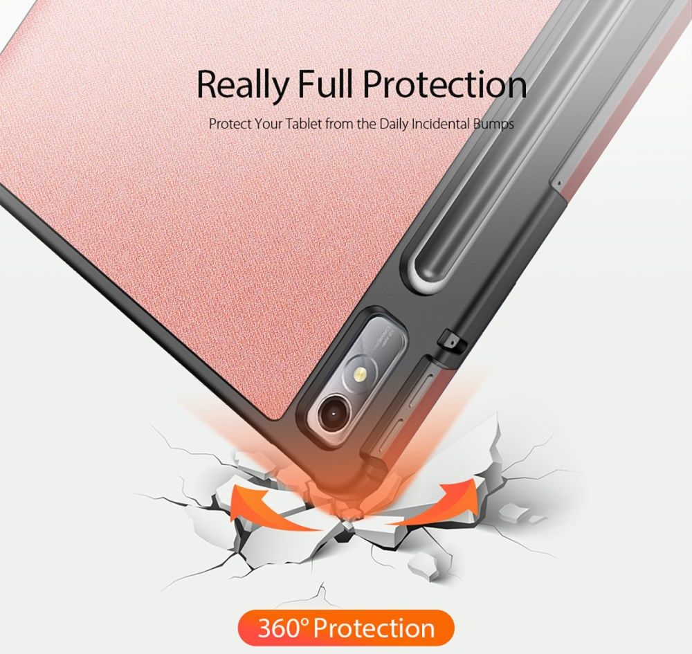 Dux Ducis Domo Lenovo Tab P11 Pro Gen 2 Hoes Book Case Roze afbeelding 3