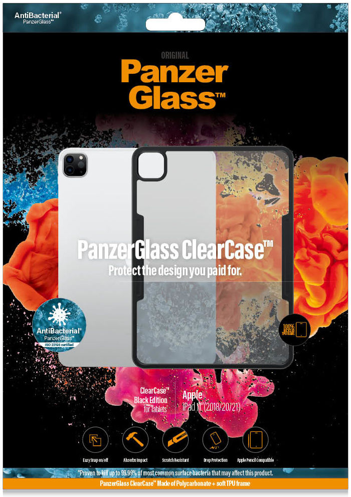 PanzerGlass ClearCase iPad Pro 11 (2018/2020/2021) Hoes Transparant afbeelding 1