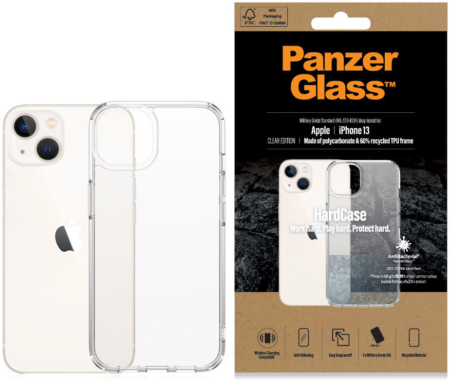 PanzerGlass HardCase Apple iPhone 13 Hoesje Back Cover Transparant afbeelding 1