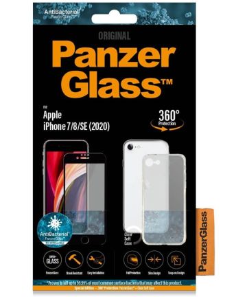 PanzerGlass iPhone 7/8/SE (2020/2022) Clear Case + Screen Protector Hoesjes