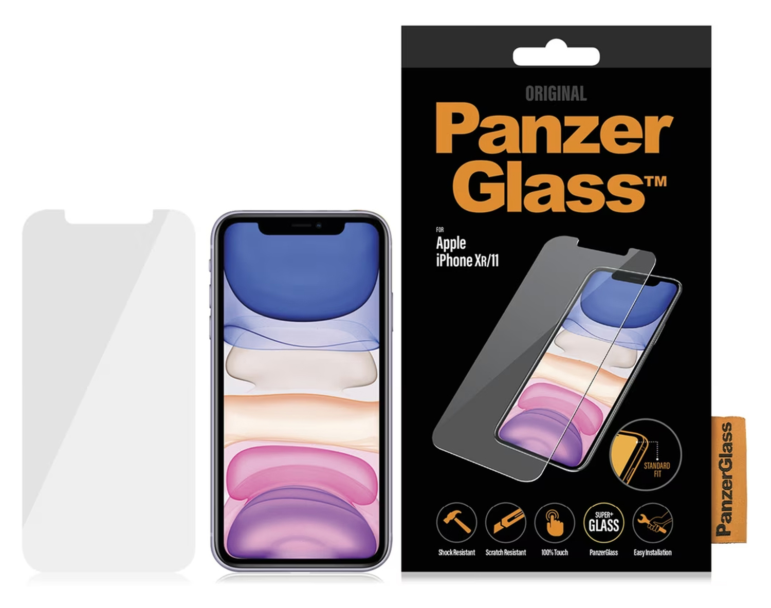 PanzerGlass iPhone 11 / XR Screen Protector Case Friendly Tempered Glass afbeelding 1