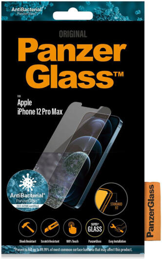 PanzerGlass Apple iPhone 12 Pro Max Screen Protector Antibacterieel afbeelding 5